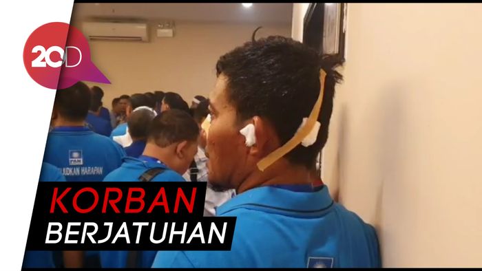 Korban Ricuh Kongres PAN: Kepala Bocor, Kuping Berdarah