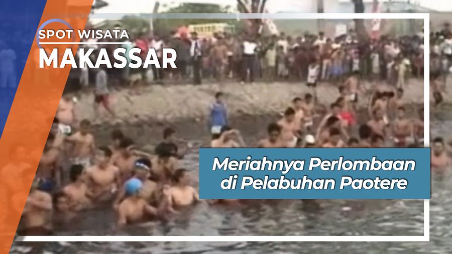 Perlombaan di Pelabuhan Paotere, Makassar
