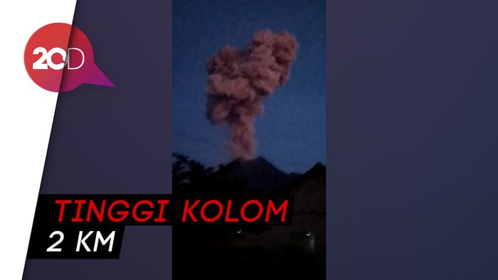 Detik-detik Gunung Merapi Erupsi