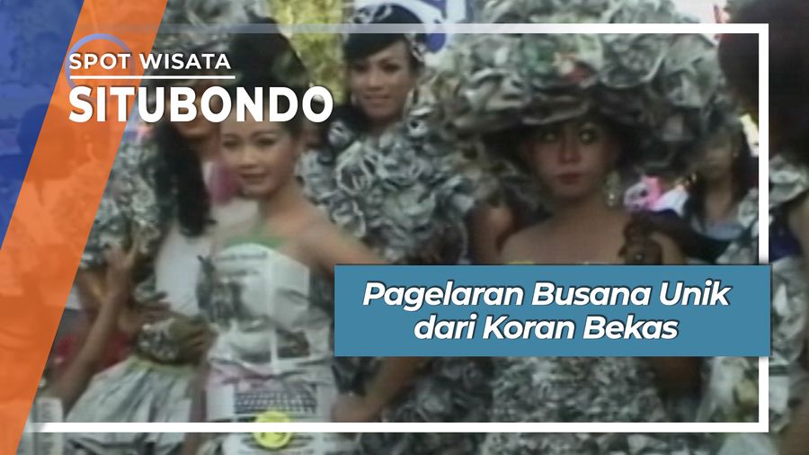 Pagelaran Busana Unik dari Koran Bekas, Situbondo