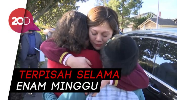 Haru! Pertemuan Ibu dan Anaknya Usai Dikarantina di Wuhan