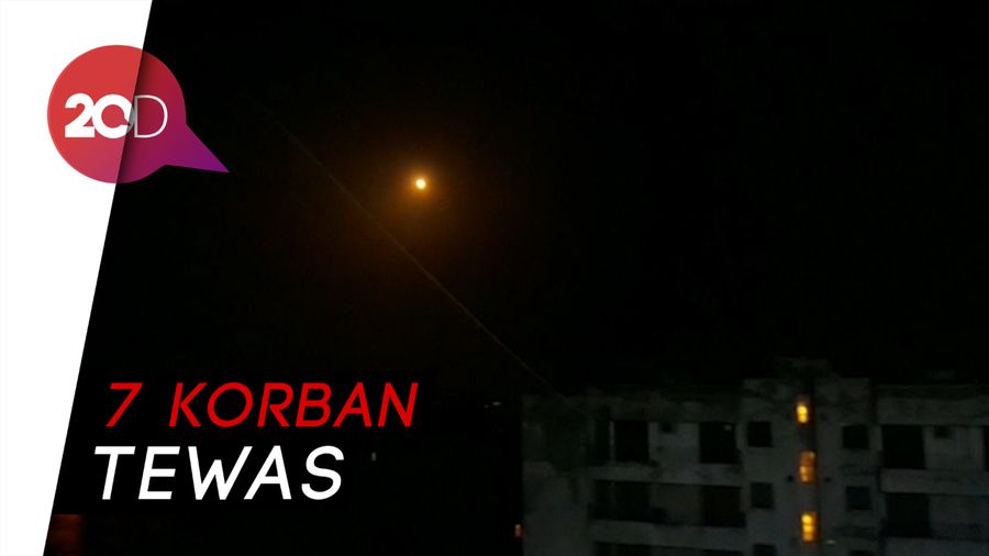 Detik-detik Serangan Rudal Israel Dikandaskan Suriah