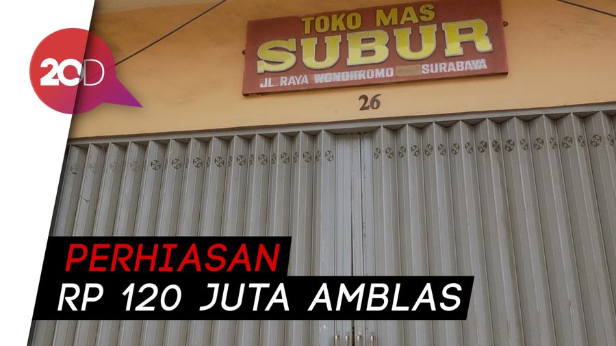 Perampok Bercelurit dan Berpistol Satroni Toko Emas di Surabaya