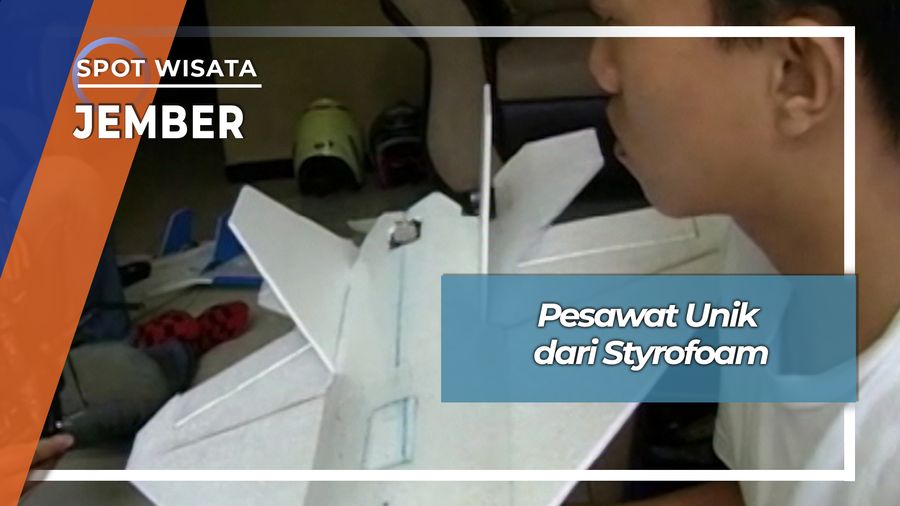 Pesawat Unik dari Styrofoam, Jember