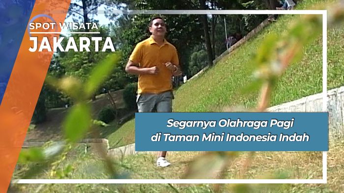 Olahraga Pagi di Taman Mini Indonesia Indah, Jakarta