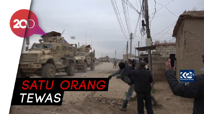 Tentara AS Bentrok dengan Warga di Suriah