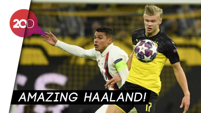 Erling Haaland Bungkam PSG 2-1
