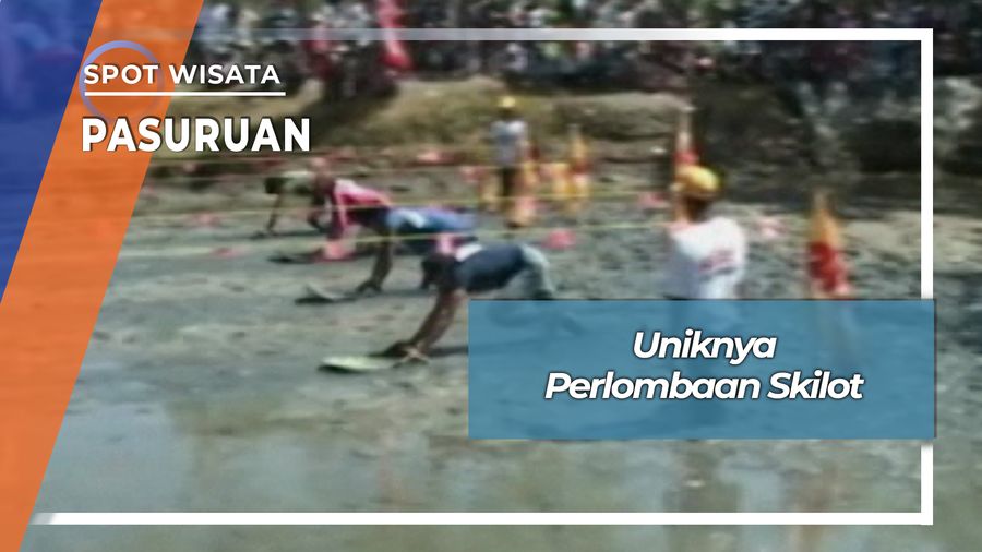 Skilot, Balap Ski Lumpur Berhadiah Kambing Tambak Lekok Pasuruan