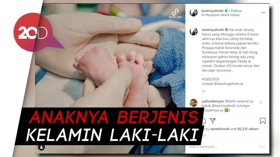 Bahagianya Tantri Kotak Lahirkan Anak Kedua