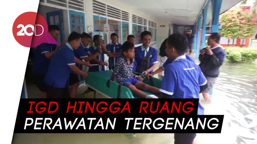 RSUD Kraton Pekalongan Tergenang Banjir, Puluhan Pasien Dievakuasi