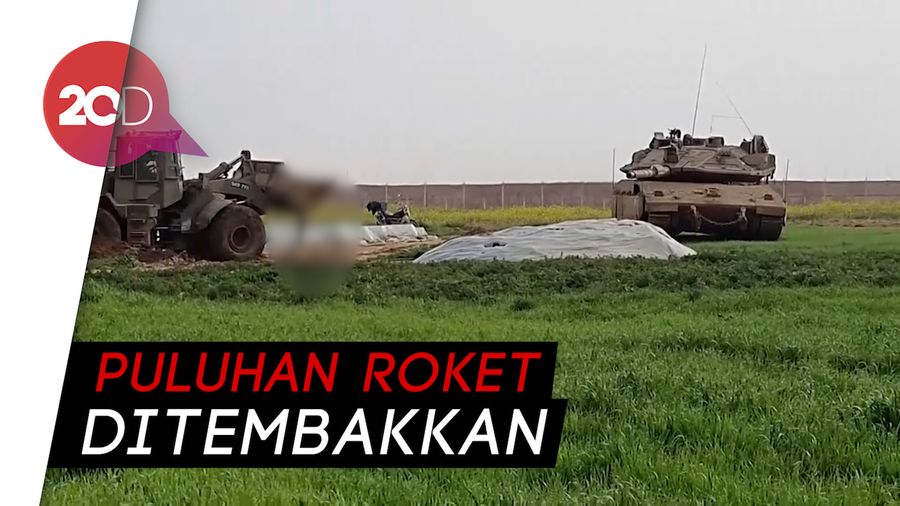 Tentara Israel Evakuasi Jenazah Warga Gaza dengan Buldozer 