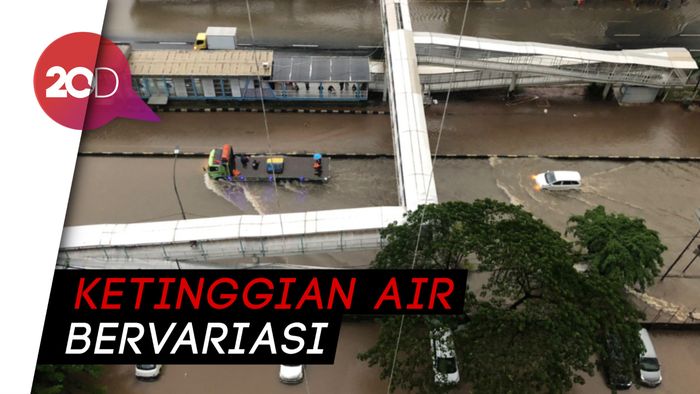 Penampakan Banjir Perintis Kemerdekaan Pulogadung