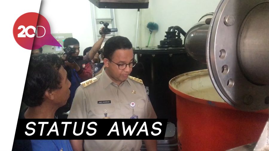 Pintu Air Karet Siaga 1, Anies: Mesin Pompa Berfungsi Baik