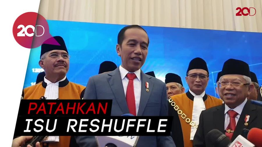 Jokowi Hingga Detik Ini Belum Kepikiran Reshuffle