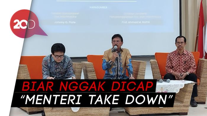 Menkominfo Tak Ingin Asal Take Down Disinformasi Omnibus Law