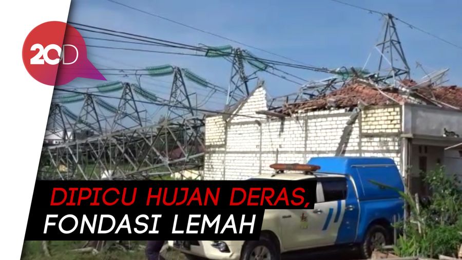 Tower Sutet Roboh Timpa Rumah di Rembang, Listrik di 3 Daerah Padam