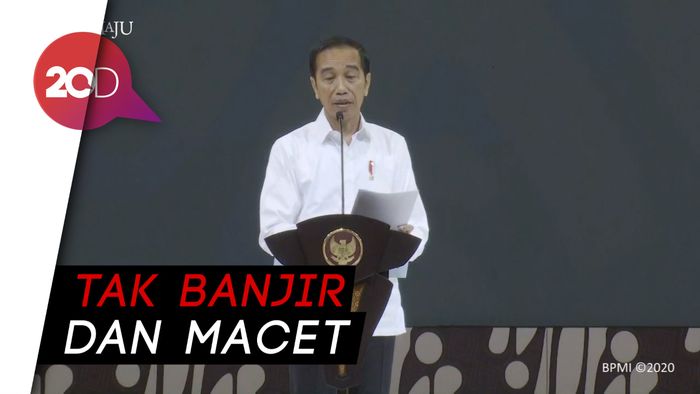 Jokowi Sebut Ibu Kota Baru Tak Banjir dan Macet, Hadirin Tertawa