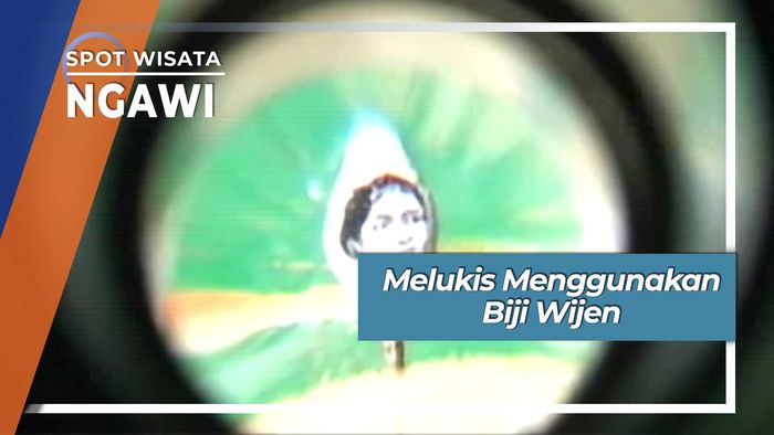 Uniknya Seni Lukis Biji Wijen ala Dusun Sadang Karangtengah Prandon Ngawi