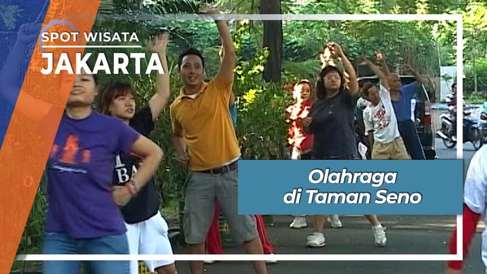 Olahraga di Taman Seno, Jakarta
