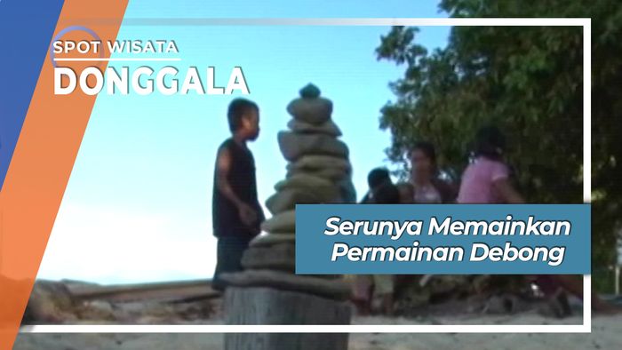 Serunya Memainkan Permainan Debong di Pasoso Donggala