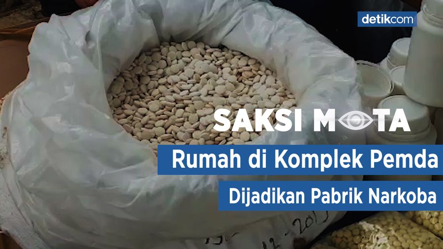 Saksi Mata: Rumah di Bandung Produksi Jutaan Pil Narkoba