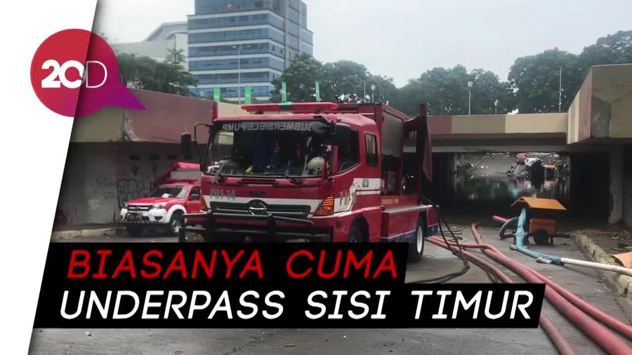 Curah Hujan Tinggi, Underpass Sisi Barat Kemayoran Tergenang