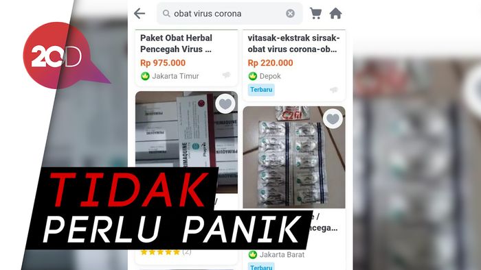 Jangan Tertipu! Marak Beredar Obat Virus Corona di Toko Online