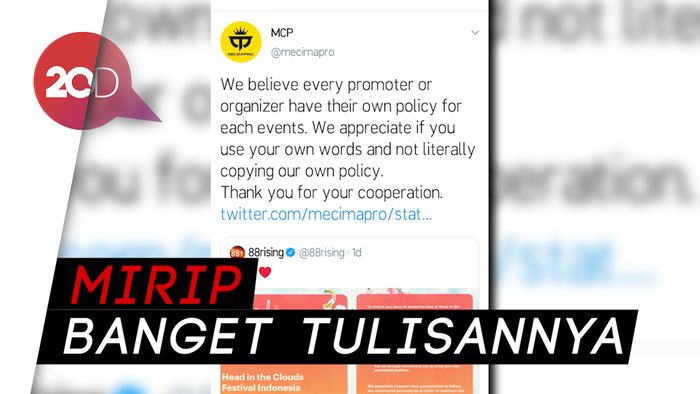 Promotor Mecimapro Tuduh 88Rising Nyontek Aturan Konsernya