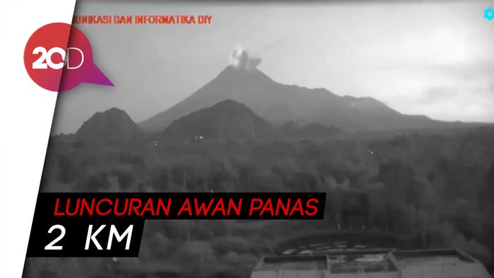 Detik-detik Merapi Erupsi, Tinggi Kolom 6 Kilometer