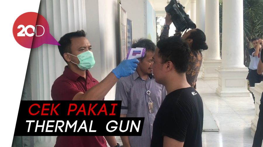 Siaga Corona, Kini Masuk Istana Kepresidenan Harus Cek Suhu Tubuh