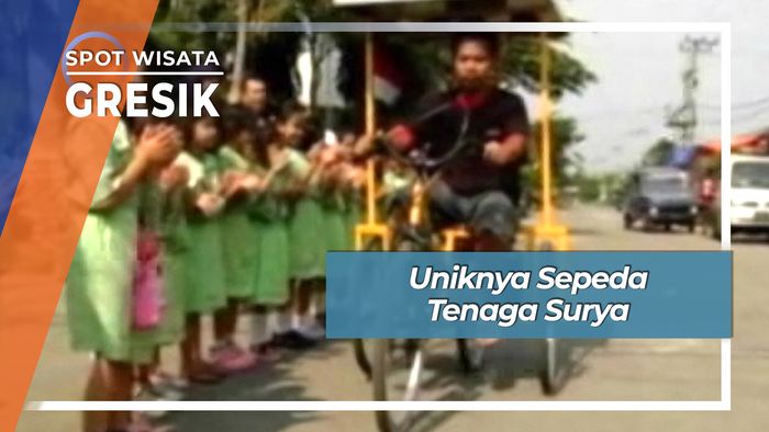 Uniknya Sepeda Tenaga Surya, Gresik.