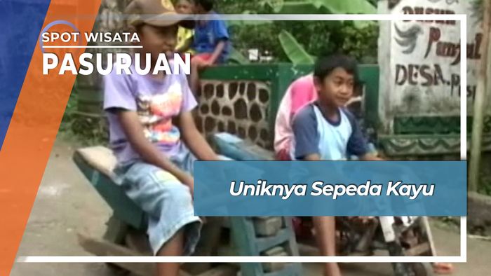 Uniknya Sepeda Kayu, Pasuruan. 