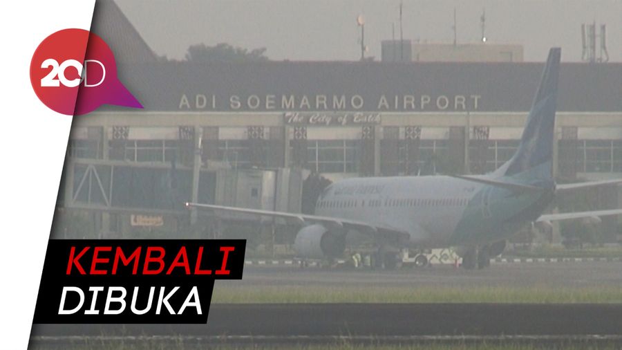 Bandara Adi Soemarmo Sudah Kembali Beroperasi Normal