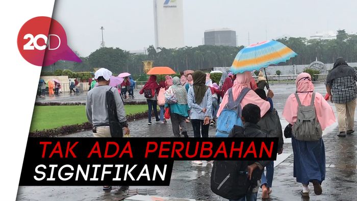 Corona Masuk Indonesia, Monas Masih Ramai Pengunjung