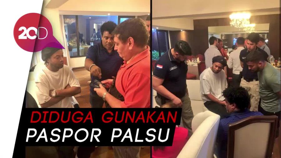 Ronaldinho Ditangkap Polisi Paraguay Gegara Paspor Palsu
