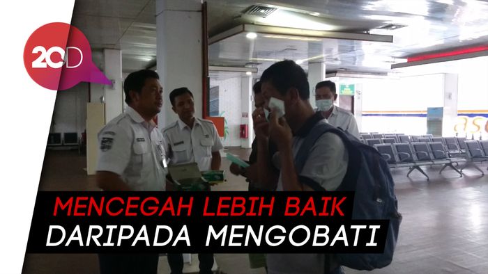 Antisipasi Corona, Thermo Scanner Dipasang di Pelabuhan Merak