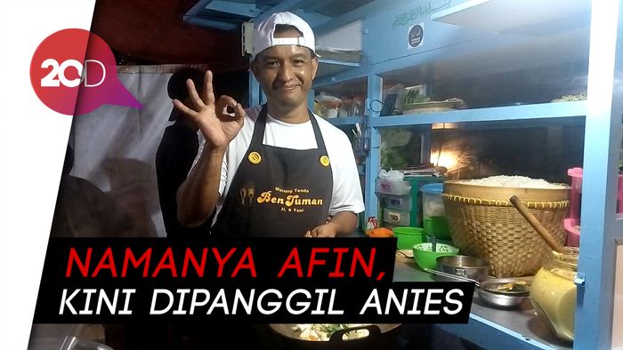 Penjual Nasgor Ini Disebut Pembeli Mirip Anies Baswedan, Apa Iya?