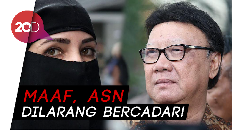 Tjahjo Larang ASN Pakai Cadar: Dari Rumah Silakan, Di Kantor Lepas!