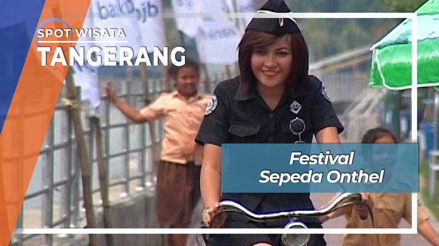 Meriahnya Festival Sepeda Jadoel Onthel Cisadane Tangerang