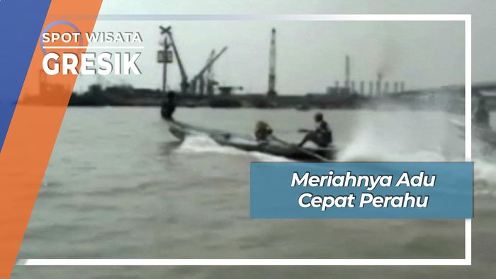 Nelayan Kroman Gresik, Lupakan Penat Dengan Adu Cepat Perahu Klotok