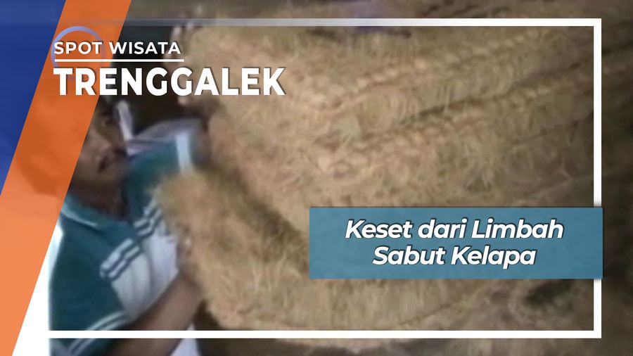 Keset Go Internasional dari Limbah Sabut Kelapa Desa Sumber Karangan Trenggalek