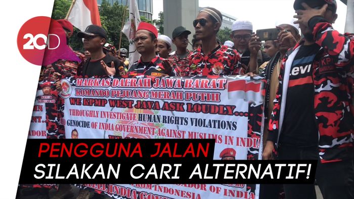 Kedubes India Didemo, Jalan Rasuna Said Tak Bisa Dilalui Kendaraan!