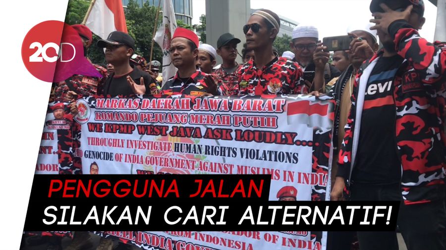 Kedubes India Didemo, Jalan Rasuna Said Tak Bisa Dilalui Kendaraan!
