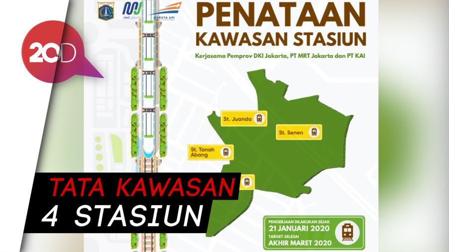  Pemprov DKI Tata Kawasan Stasiun, Ojol-Opang Diminta Tertib
