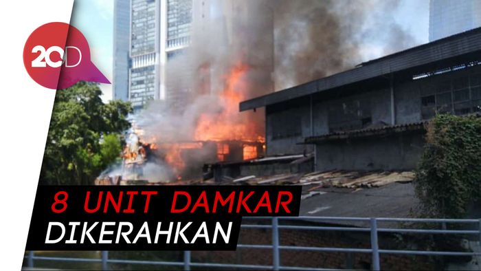 Lapak-Asrama Polri di Jakarta Selatan Terbakar!
