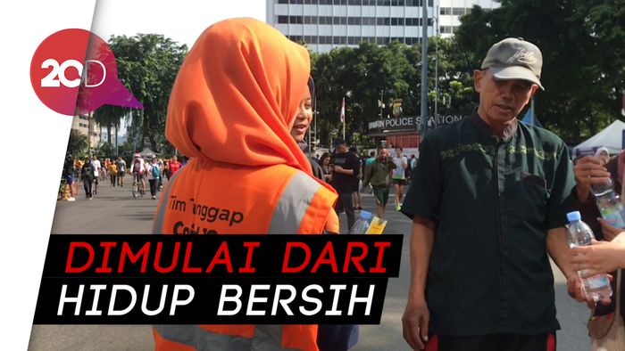 Sudin Kesehatan DKI Sosialisasi Pencegahan Corona di CFD