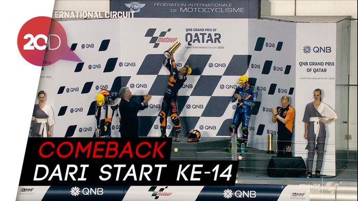 Nagashima Rajai Moto2 Qatar, Adik Valentino Rossi Crash