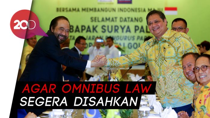 NasDem-Golkar Sepakat Pasal Omnibus Law Kontroversial Dievaluasi Ulang!