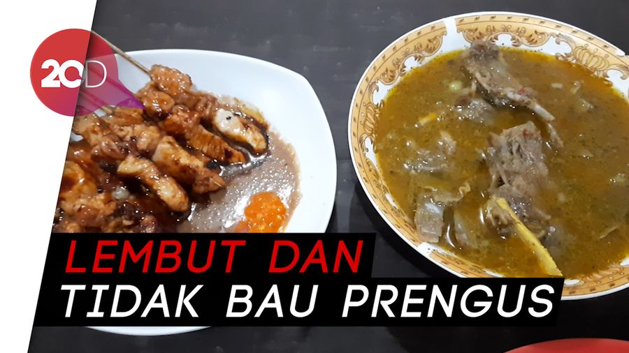 Bikin Ngiler! Ini Sate Kambing Muda Barongan Surabaya