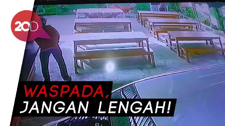 Terekam CCTV Aksi Pencurian di Polman, Tak Butuh Waktu Lama HP Raib